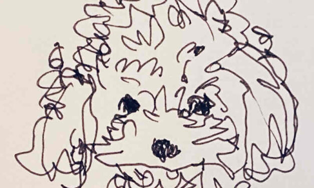 NEW | 5x5cm | drawing x paper | 2022 #dog