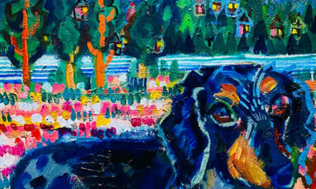 SOLD | Dachshund | 30x24cm | oil x paper | 2022 #dog