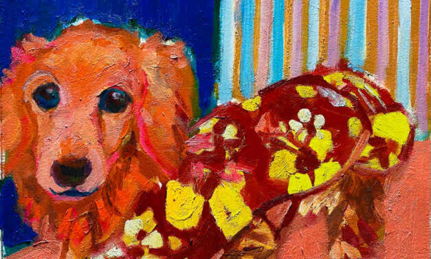 NEW | dachshund | 24x30cm | oil x paper | 2022 #dog