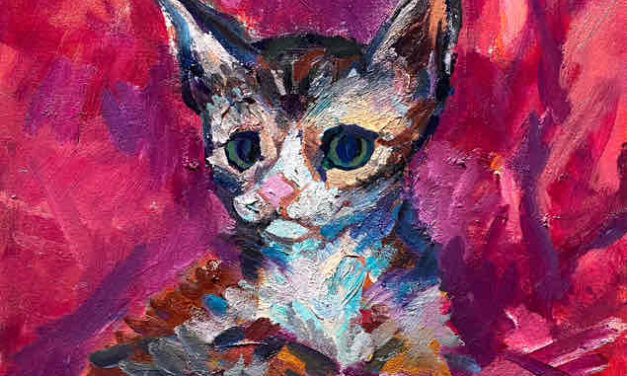 NEW | 30x24cm | oil x paper | 2022 #CAT