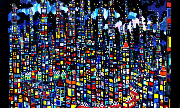 SOLD | city | 72x53cm | oil x wood panel | 2021 #tagboat
