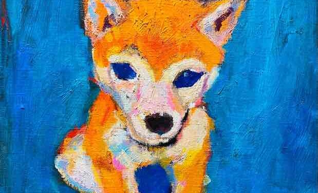 SOLD | 24x30cm | oil x paper | 2022 #dog