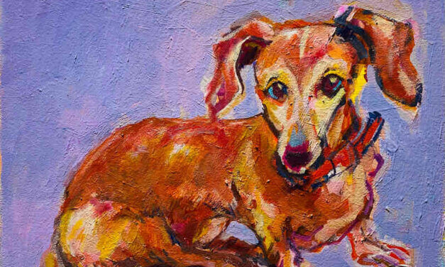 NEW | Dachshund | 24x30cm | oil x paper | 2022 #dog