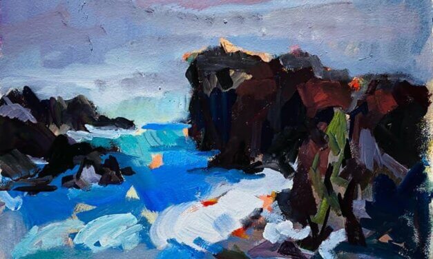 works | 24x30cm | oil x paper | 2023 #landscape