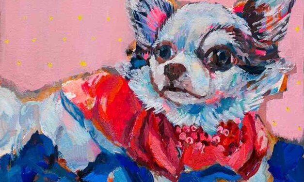 SOLD | 24x30cm | oil x paper | 2023 #dog