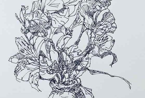NEW | 29x22cm | drawing x paper | 2023 #flowers