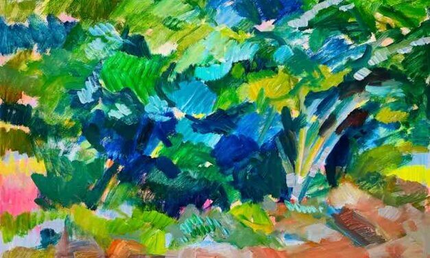 works | 51x72cm | oil x paper | 2023 #landscape