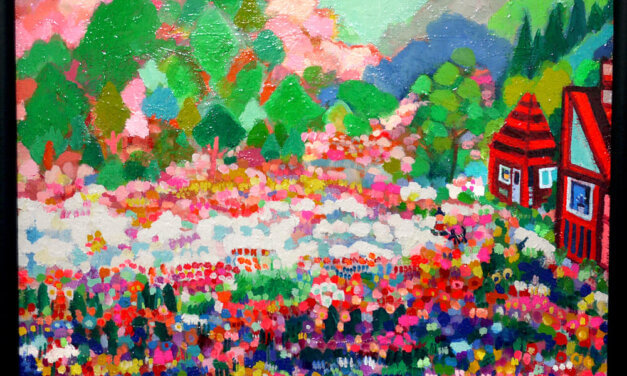 SOLD | flower garden | 38x45cm | oil x canvas | 2021 #tagboat