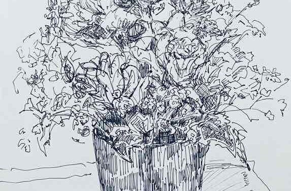 NEW | 29x22cm | drawing x paper | 2023 #flowers