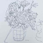 NEW | 29x22cm | drawing x paper | 2023 #flowers