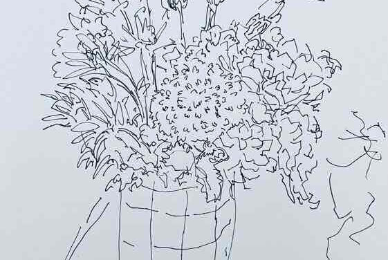 NEW | 29x22cm | drawing x paper | 2023 #flowers