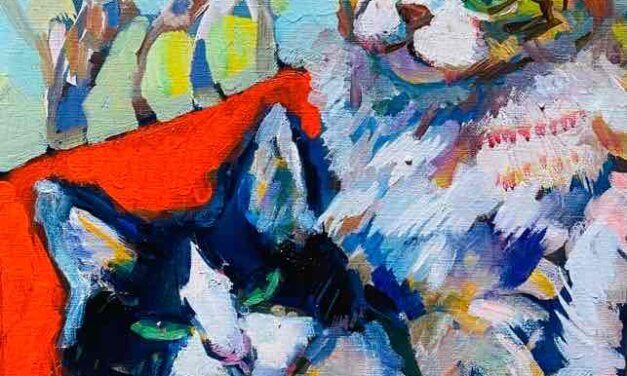 NEW | 30x24cm | oil x paper | 2023 #cat