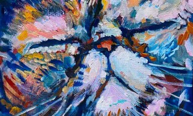 SOLD | 30x24cm | oil x paper | 2023 #cat