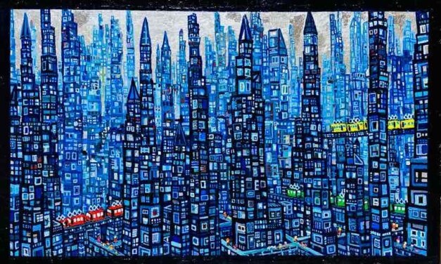 WORKS | 33x53cm | oil x wood panel | 2023 #city #art