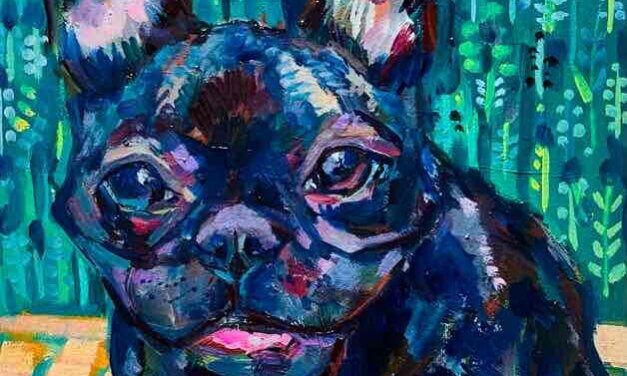 NEW | 30x24cm | oil x paper | 2023 #Dog
