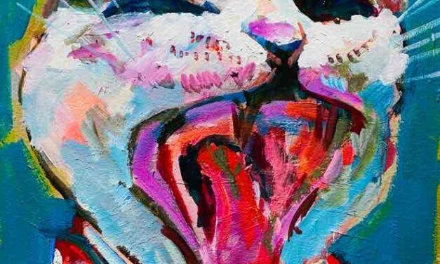NEW | 30x24cm | oil x paper | 2023 #cat