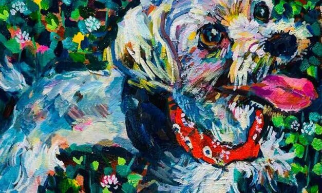 NEW | 30x24cm | oil x paper | 2023 #Dog