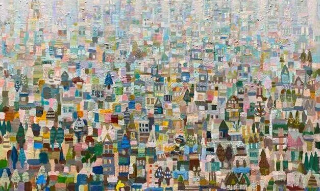 WORKS | 53x65cm | oil x wood panel | 2023 #city