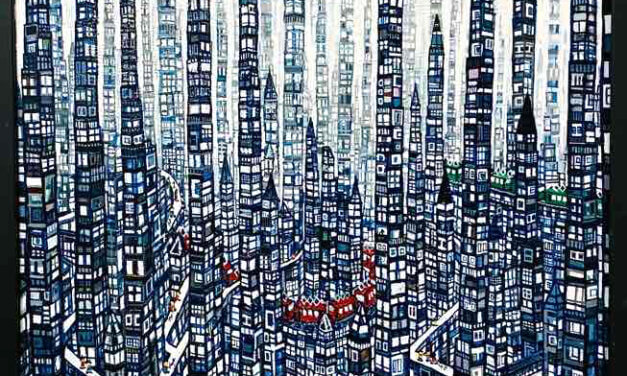 ON SALE | city | 65x53cm | oil x wood panel | 2023 #tagboat