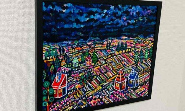 ON SALE | flower garden | 38x45cm | oil x wood panel | 2023 #tagboat