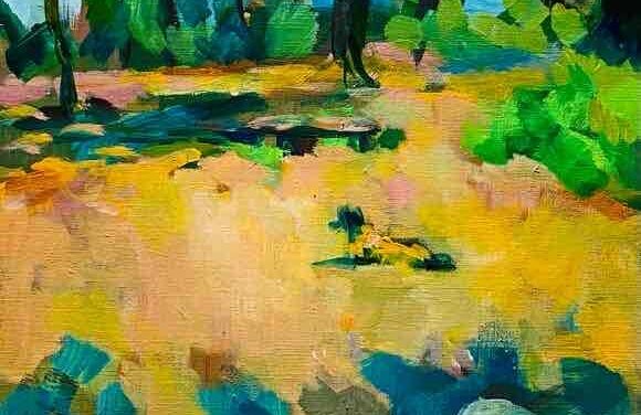 NEW | 41x33cm | oil x paper | 2023 #landscape