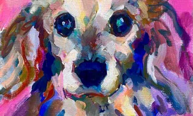 NEW | Dachshund | 30x24cm | oil x paper | 2023 #Dog