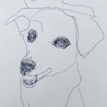 NEW | 29x22cm | drawing x paper | 2023 #dog