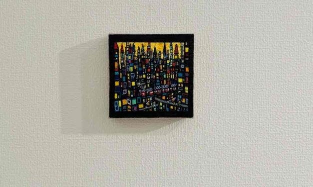 SOLD | Goldtown | 10x10cm | oil x canvas #art