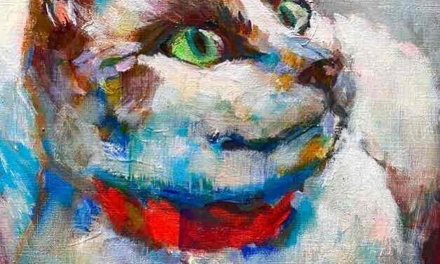 NEW | 30x24cm | oil x paper | 2023 #cat