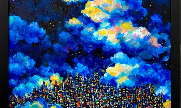 SOLD | sky city | 72x53cm | ART FAIR GINZA | 2.9.2023-6.9.2023 #GALLERYTAGBOAT