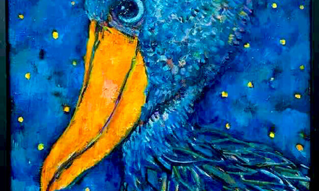 SOLD | shoebill | 65x53cm | ART FAIR GINZA | 2.9.2023-6.9.2023 #GALLERYTAGBOAT