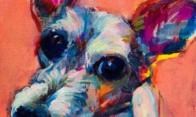 NEW | 30x24cm | oil x paper | 2023 #Dog