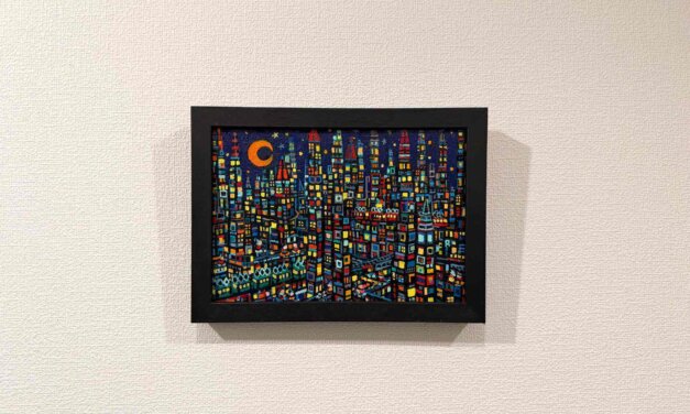 NEW & ON SALE | city | 15x22cm | oil x wood panel #landscape