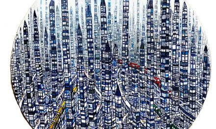 SOLD | city | 72x72cm | ART FAIR GINZA | 2.9.2023-6.9.2023 #GALLERYTAGBOAT