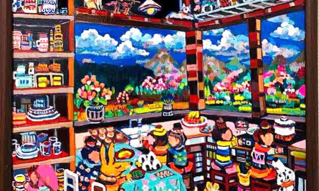 SOLD | spring kitchen | 53x41cm | ART FAIR GINZA | 2.9.2023-6.9.2023 #GALLERYTAGBOAT