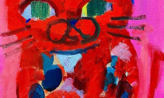 NEW | 30x24cm | oil x paper | 2023 #cat