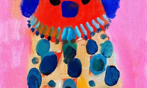 NEW | 30x24cm | oil x paper | 2023 #dog