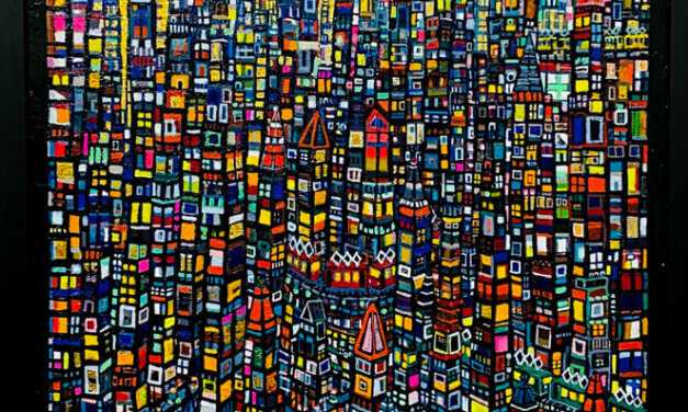 on sale | Gold town | 100x65cm | oil x canvas | 2023 #tagboat