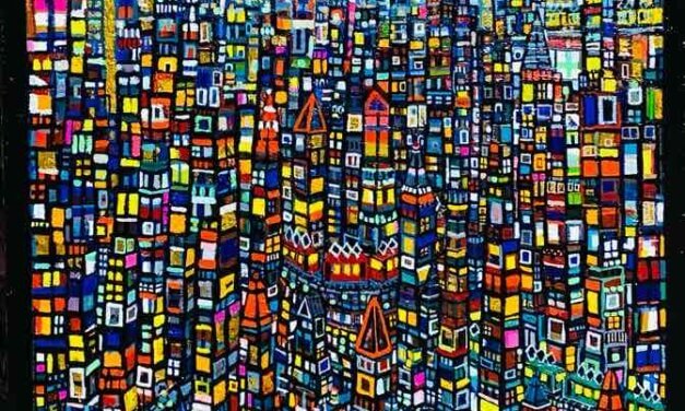 new | gold town | 100x80cm | oil x canvas | 2023