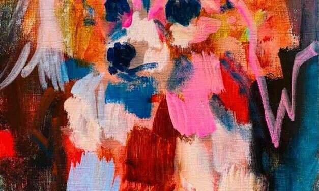 WORKS | 30x24cm | oil x paper | 2023 #dog
