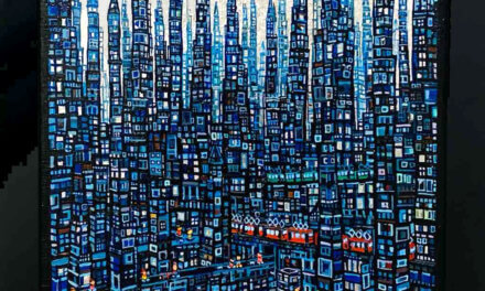 on sale | Gblue city | 33x33cm | oil x canvas | 2024 #tagboat