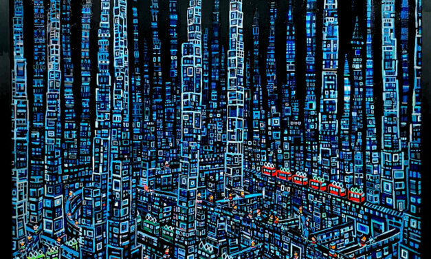 on sale | city | black | 80x100cm | oil x canvas  #tagboat