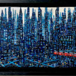 ON SALE | blue city | oil x canvas | 33x53cm | 2024 #tagboat
