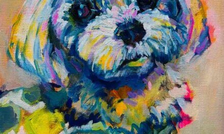 SOLD | 30x24cm | oil x paper | 2024 #dog