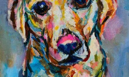 NEW | 30x24cm | oil x paper | 2024 #dog