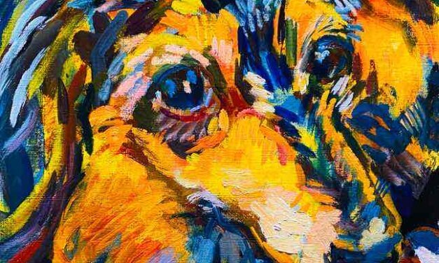 NEW | 30x24cm | oil x paper | 2024 #dog