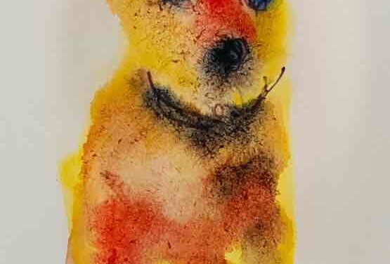 NEW | 22x22cm | drawing x paper | 2024 #dog