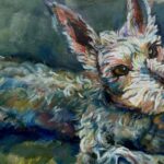 NEW | 24x30cm | oil x paper #doggy