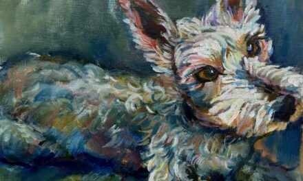 NEW | 24x30cm | oil x paper #doggy
