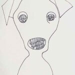 NEW | 29x22cm | drawing x paper | 2024 #dog